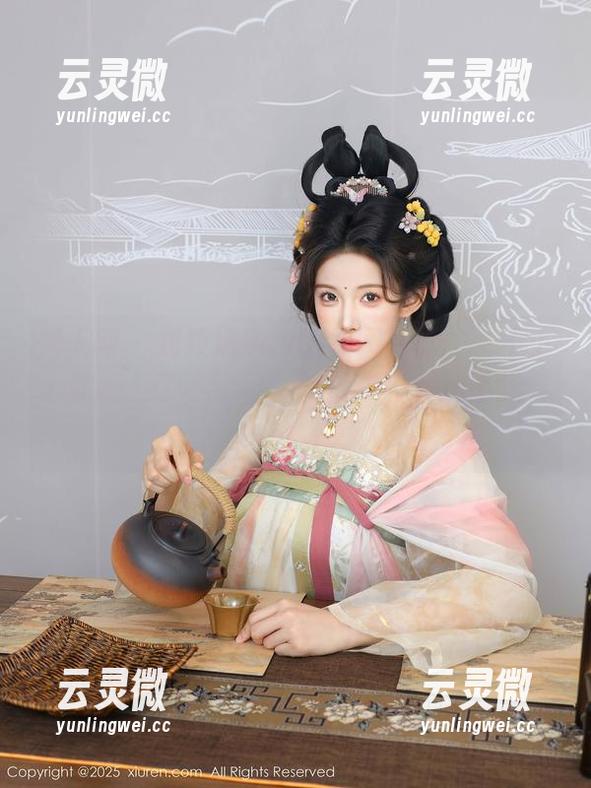 秀人网 - 郑颖姗Bev的校园写真：一不小心就摊上了“学习”的麻烦，看运不运气！